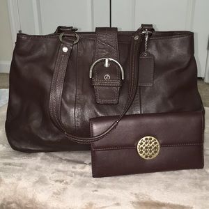 Chocolate Coach &a Matching Wallet